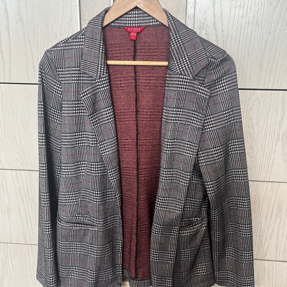 Guess plaid / tweed blazer